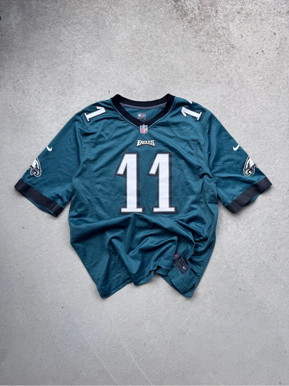 NFL Philadelphia Eagles #11 Teal/Black Short Sleeve Jersey